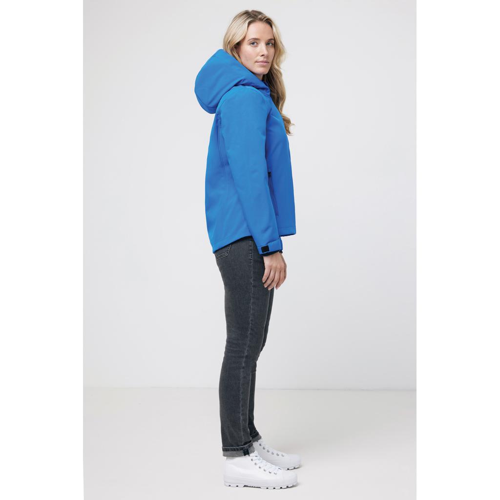 Geacă soft shell pentru femei  din poliester reciclat Iqoniq Makalu royal blue L
