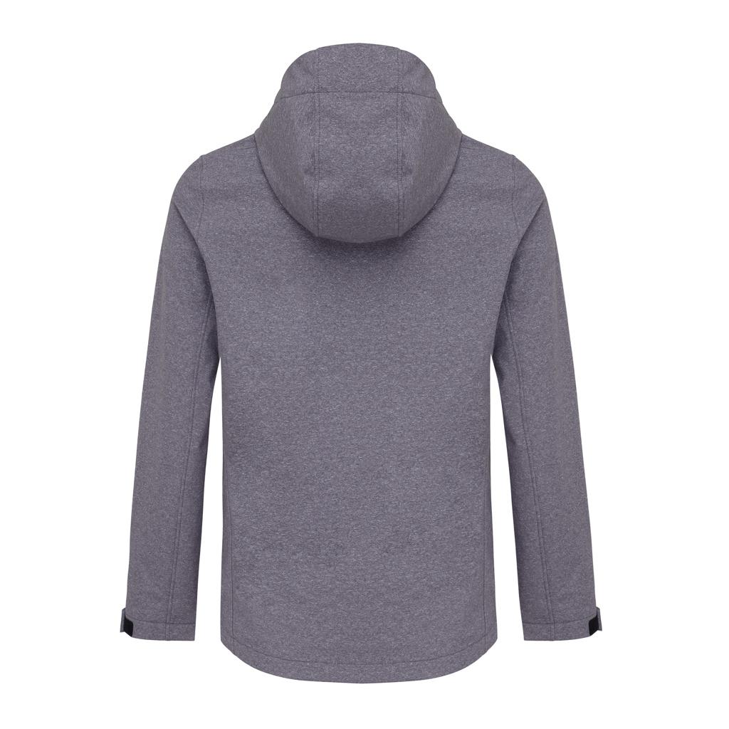 Geacă soft shell pentru femei  din poliester reciclat Iqoniq Makalu vulcano heather grey