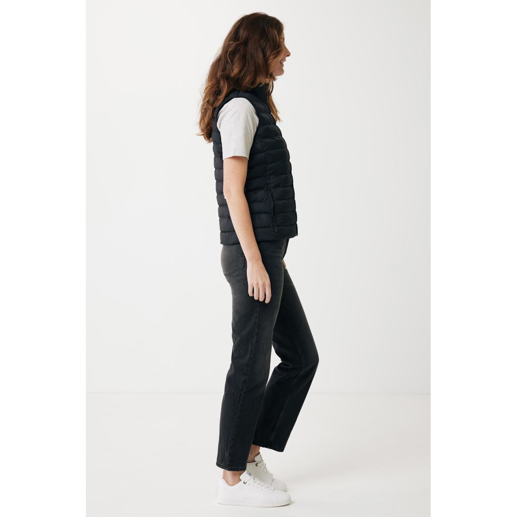 Vestă pentru femei din poliester reciclat Iqoniq Meru  black L