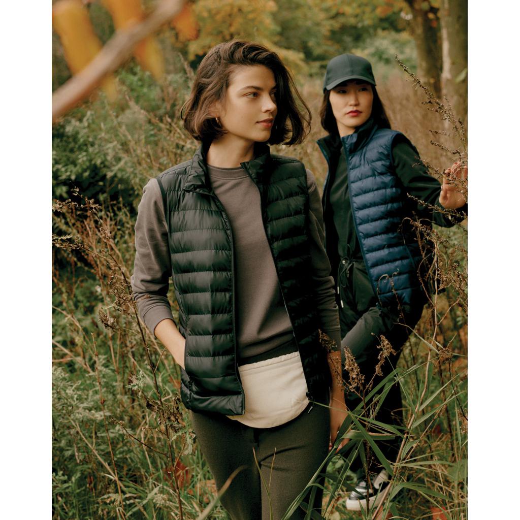 Vestă pentru femei din poliester reciclat Iqoniq Meru  black L