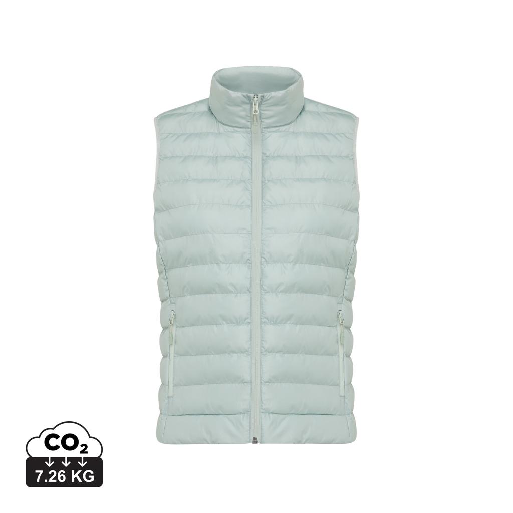 Vestă pentru femei din poliester reciclat Iqoniq Meru  iceberg green