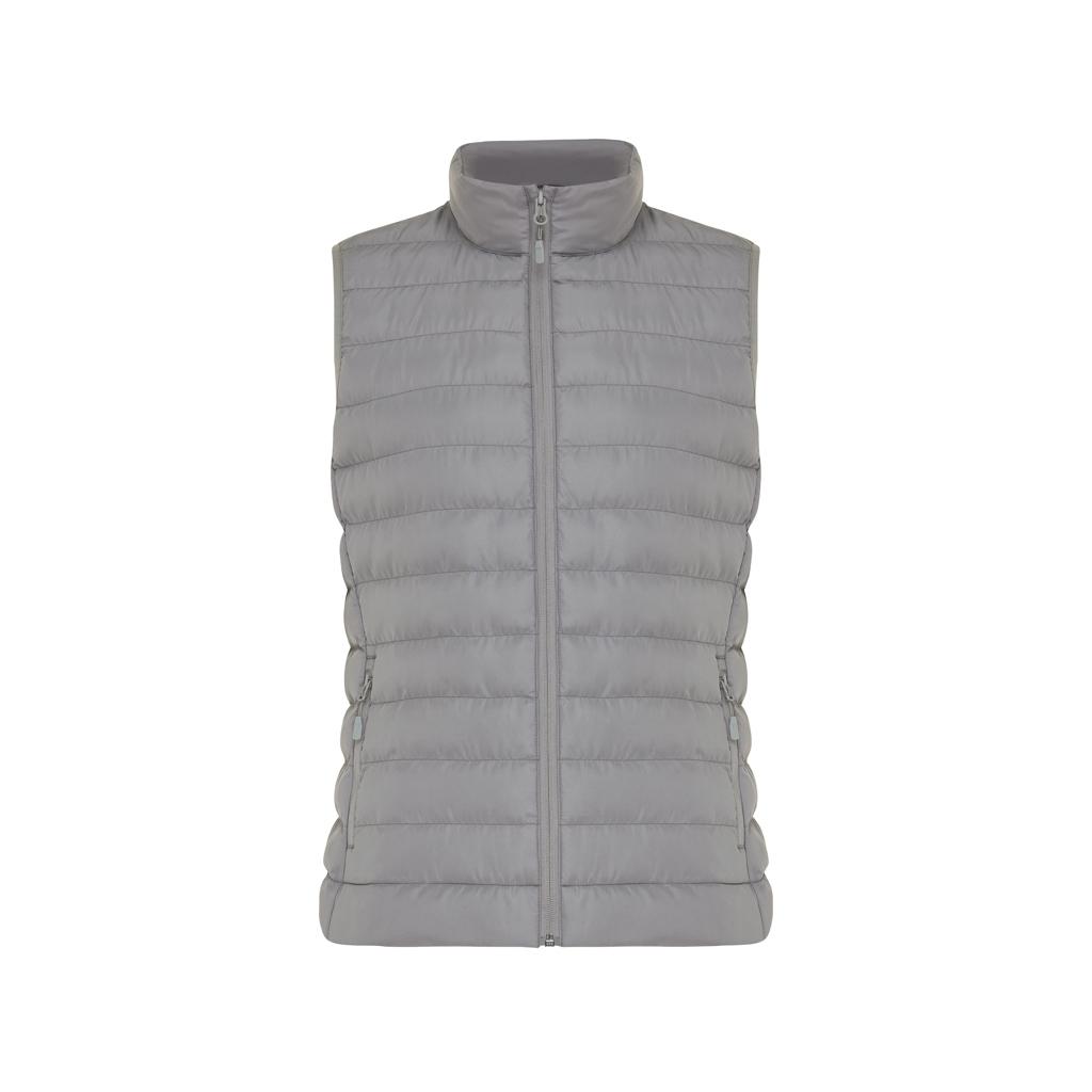 Vestă pentru femei din poliester reciclat Iqoniq Meru  silver grey