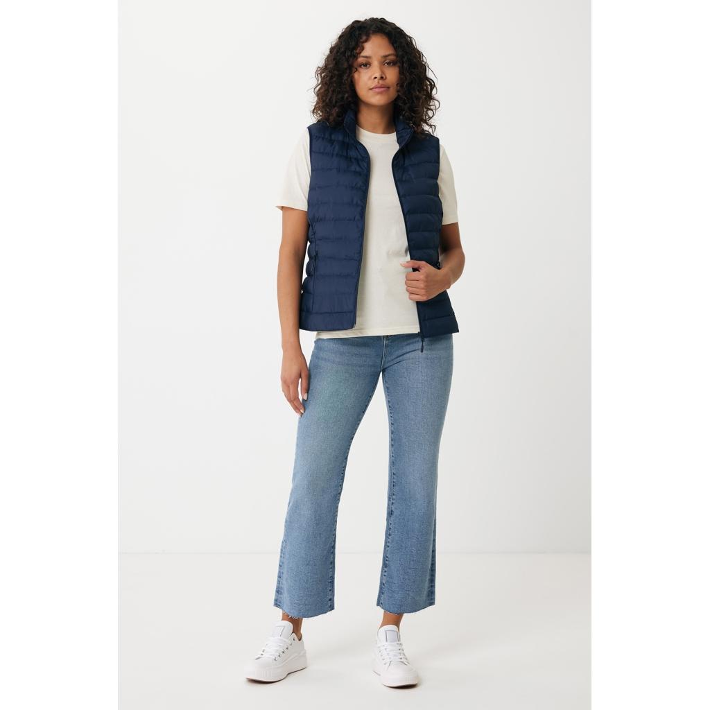 Vestă pentru femei din poliester reciclat Iqoniq Meru  navy XL