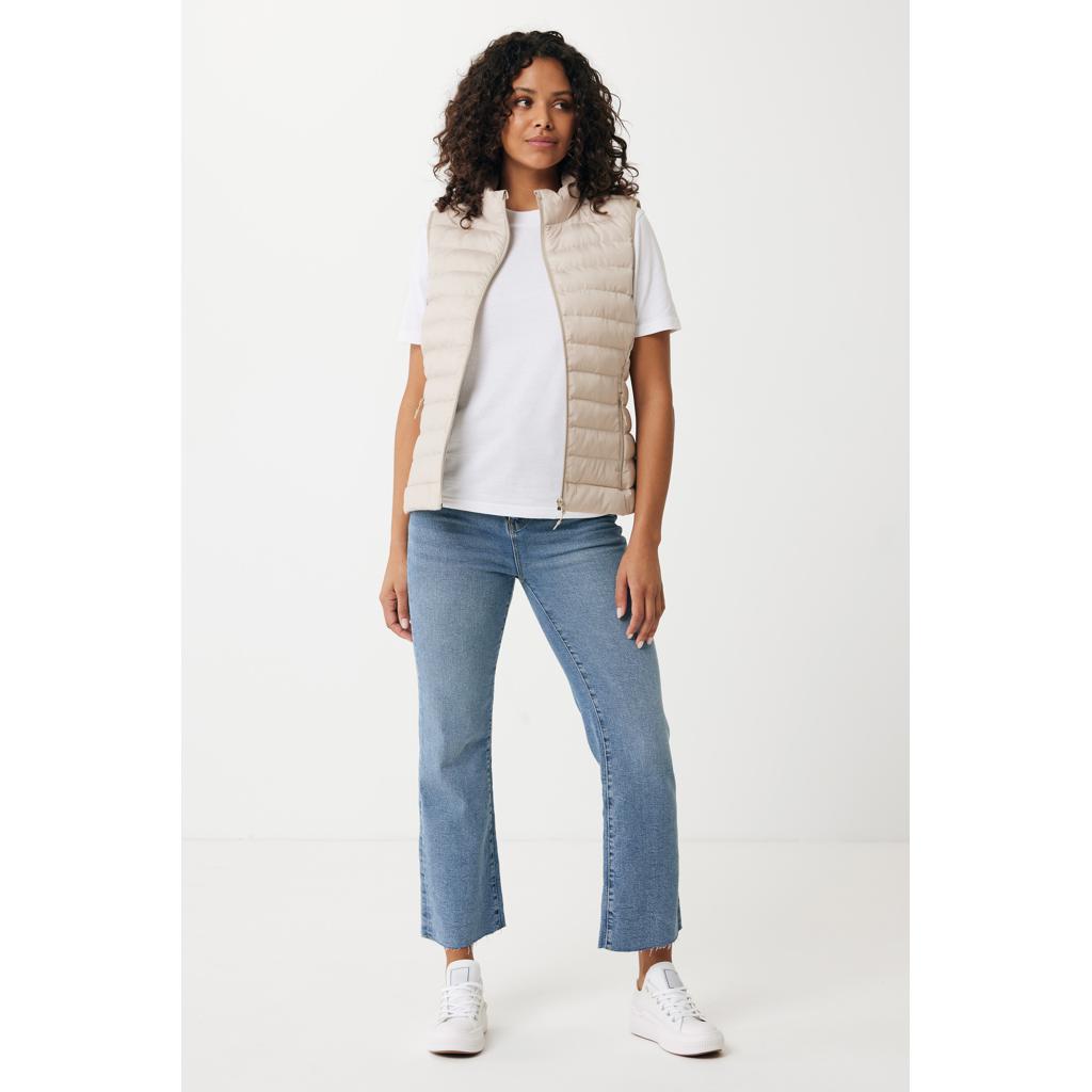 Vestă pentru femei din poliester reciclat Iqoniq Meru  beige XS