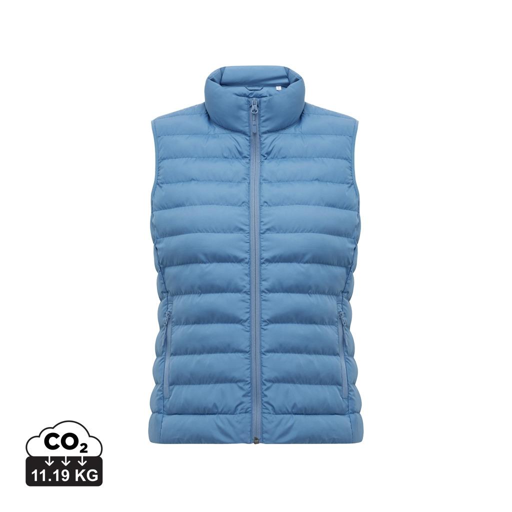 Vestă pentru femei din poliester reciclat Iqoniq Meru  Moon blue XS