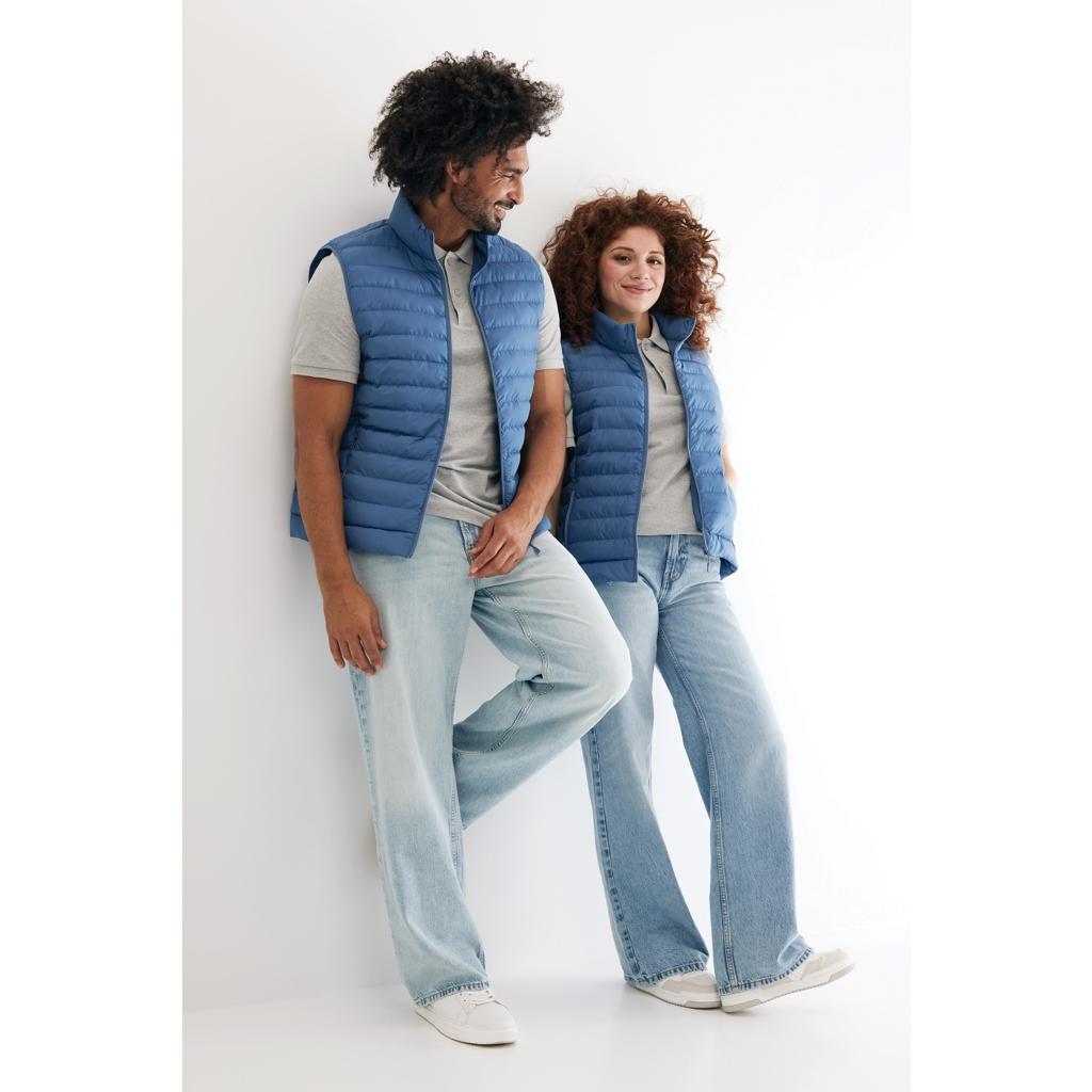 Vestă pentru femei din poliester reciclat Iqoniq Meru  Moon blue 2XS