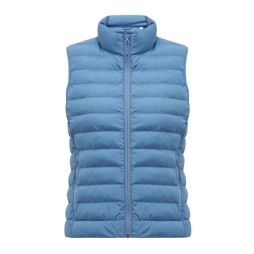Vestă pentru femei din poliester reciclat Iqoniq Meru  Moon blue 2XS