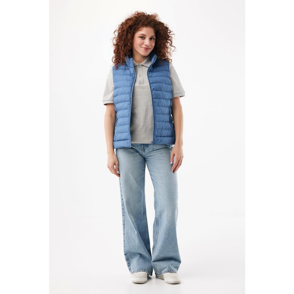 Vestă pentru femei din poliester reciclat Iqoniq Meru  Moon blue 2XS