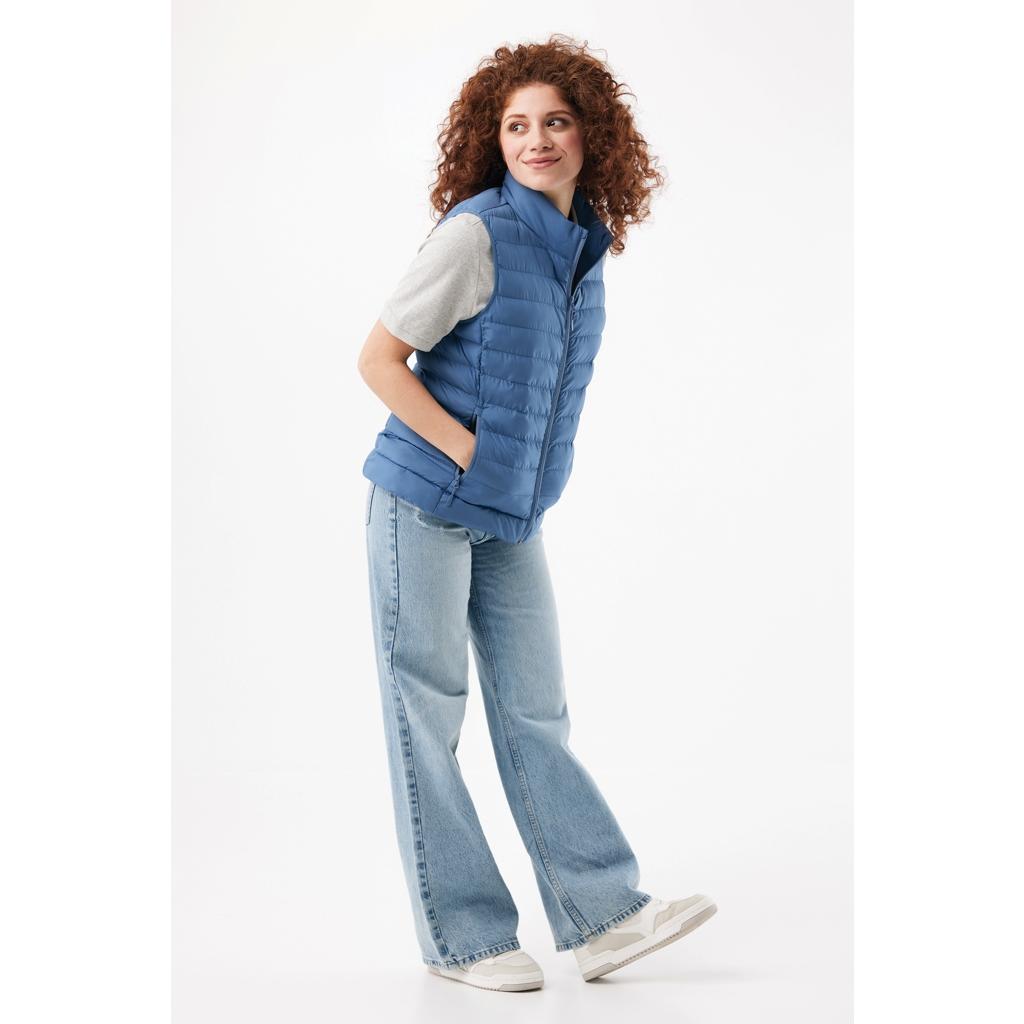 Vestă pentru femei din poliester reciclat Iqoniq Meru  Moon blue 2XS