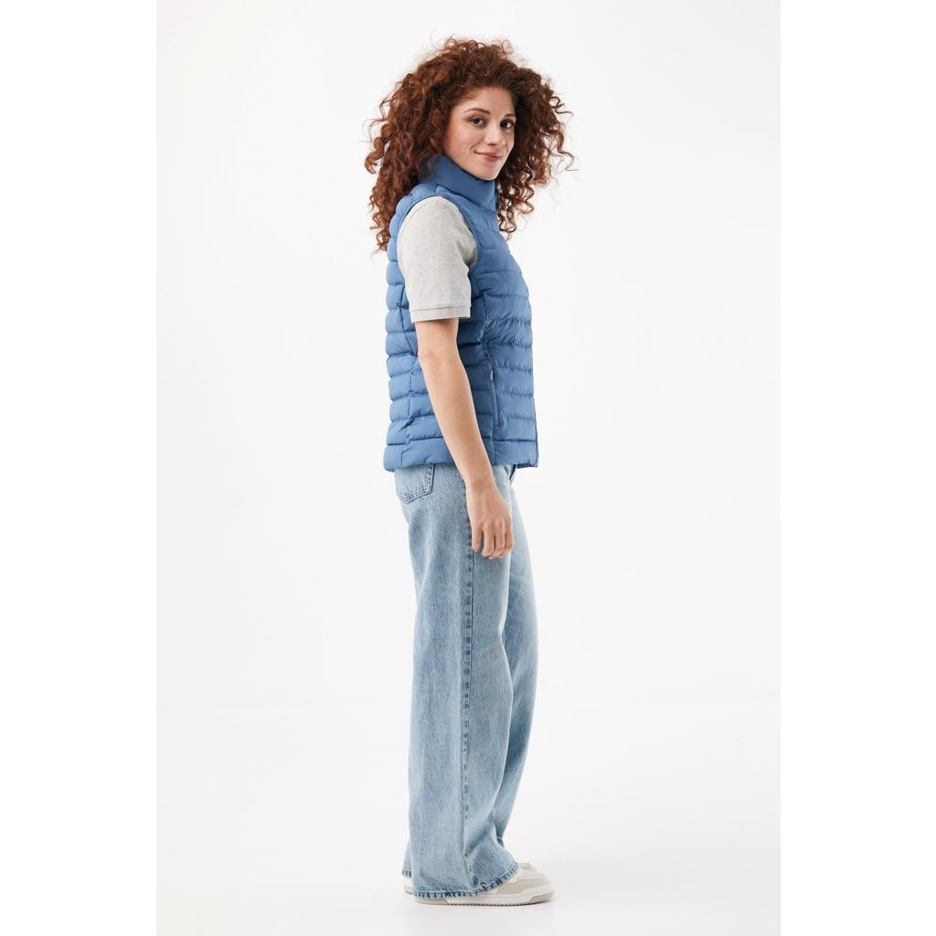 Vestă pentru femei din poliester reciclat Iqoniq Meru  Moon blue 2XS