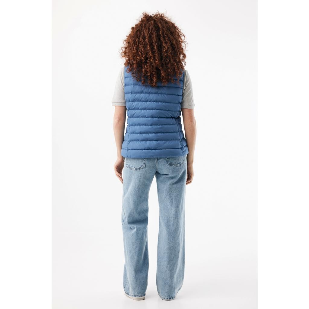 Vestă pentru femei din poliester reciclat Iqoniq Meru  Moon blue 2XS