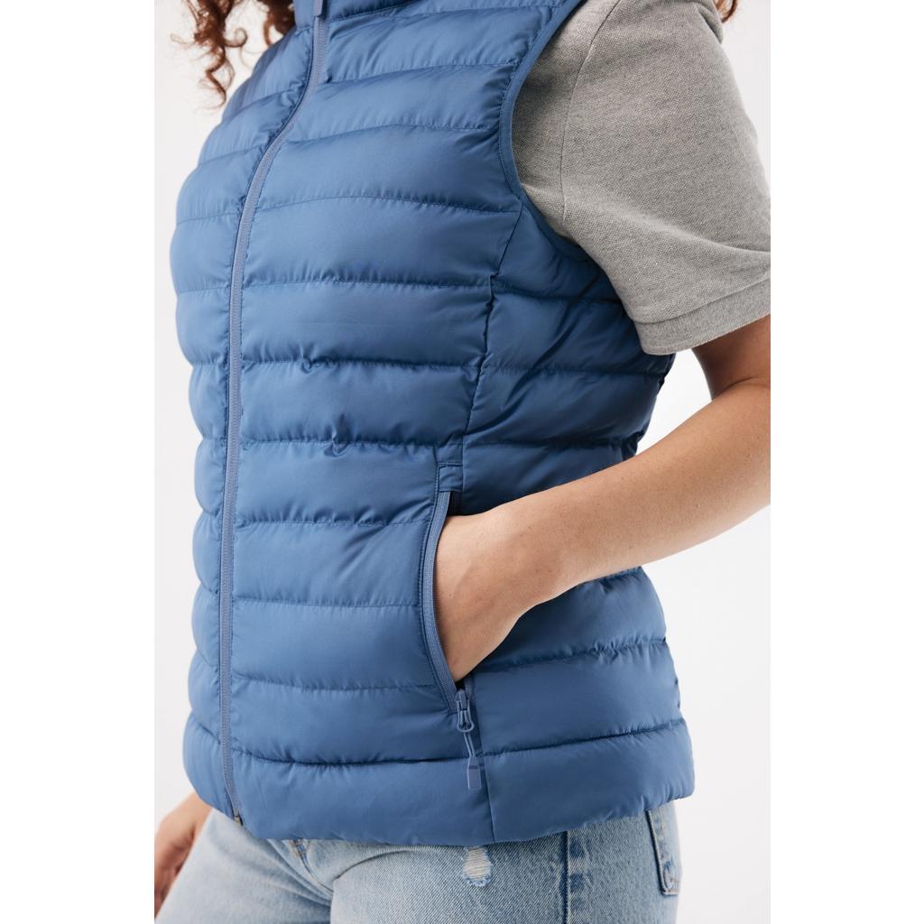 Vestă pentru femei din poliester reciclat Iqoniq Meru  Moon blue 2XS