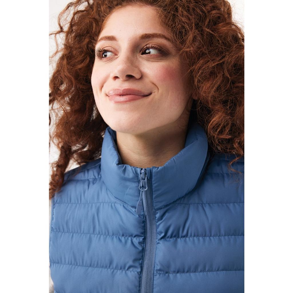 Vestă pentru femei din poliester reciclat Iqoniq Meru  Moon blue 2XS