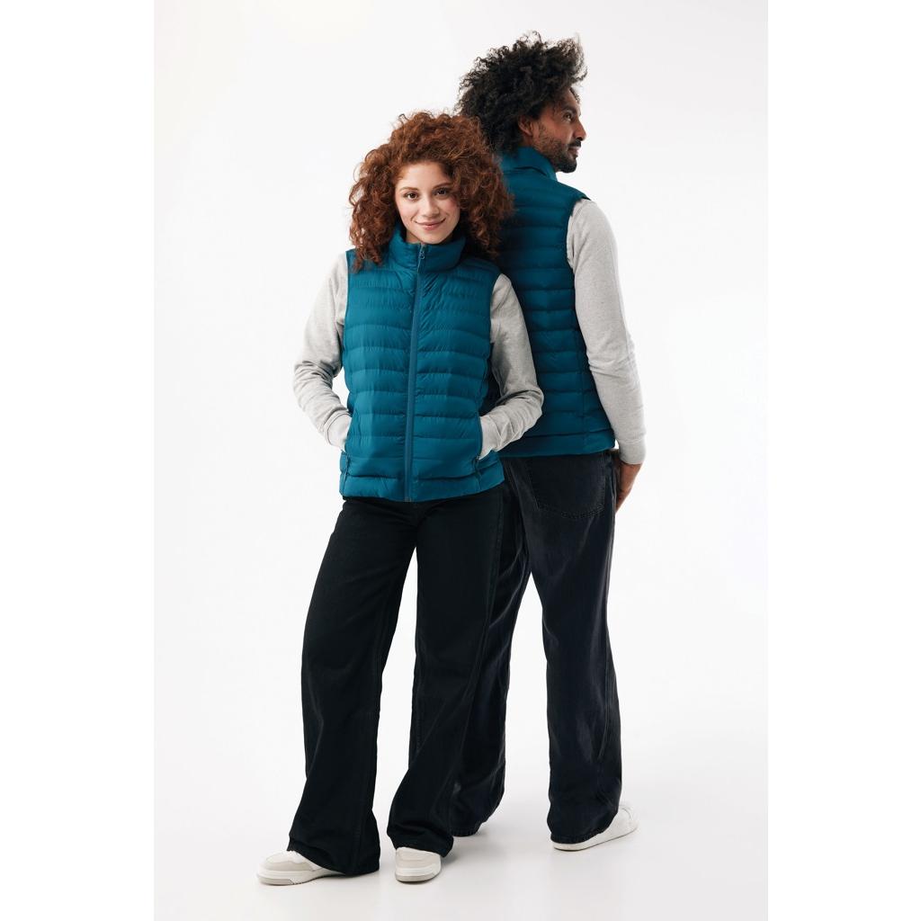 Vestă pentru femei din poliester reciclat Iqoniq Meru  dark teal 2XS