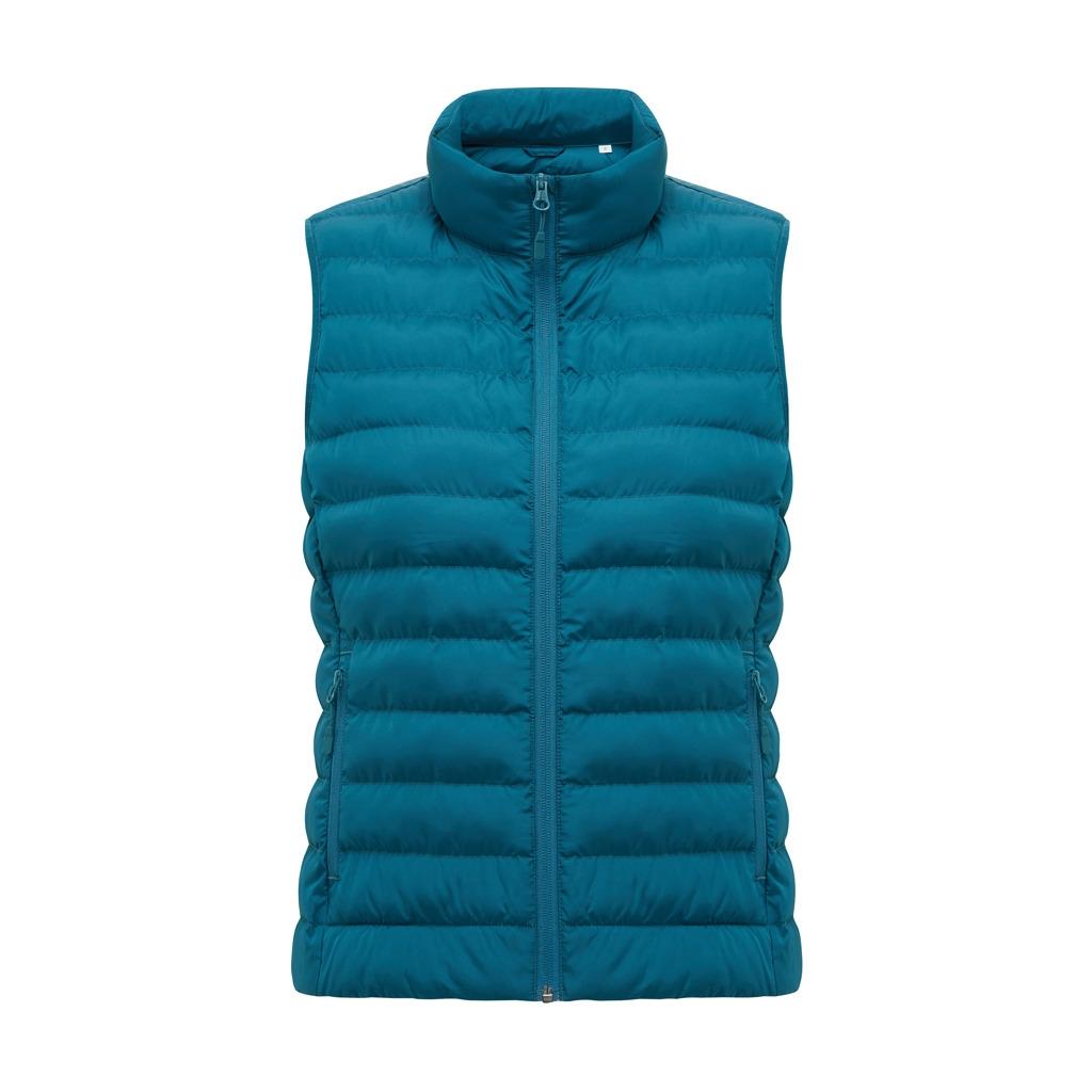 Vestă pentru femei din poliester reciclat Iqoniq Meru  dark teal 2XS