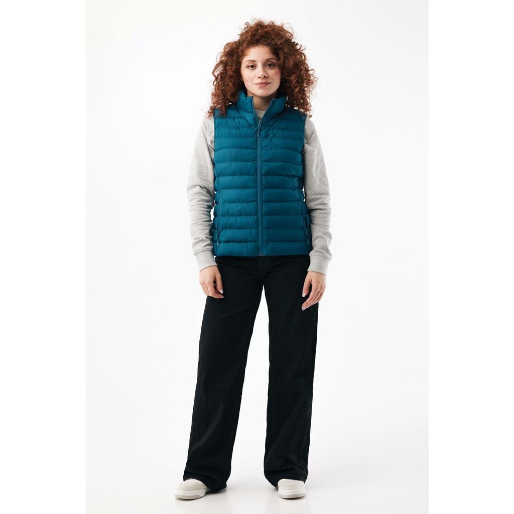 Vestă pentru femei din poliester reciclat Iqoniq Meru  dark teal 2XS