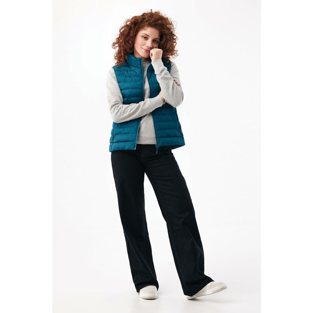 Vestă pentru femei din poliester reciclat Iqoniq Meru  dark teal 2XS