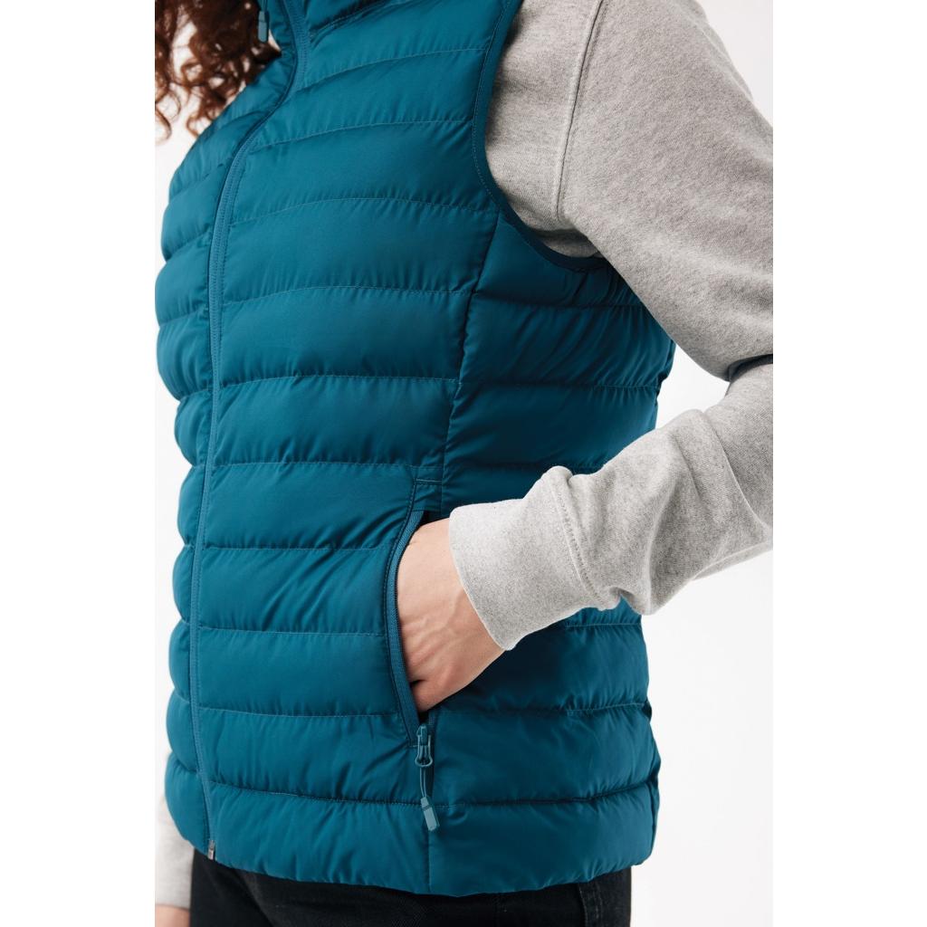 Vestă pentru femei din poliester reciclat Iqoniq Meru  dark teal 2XS