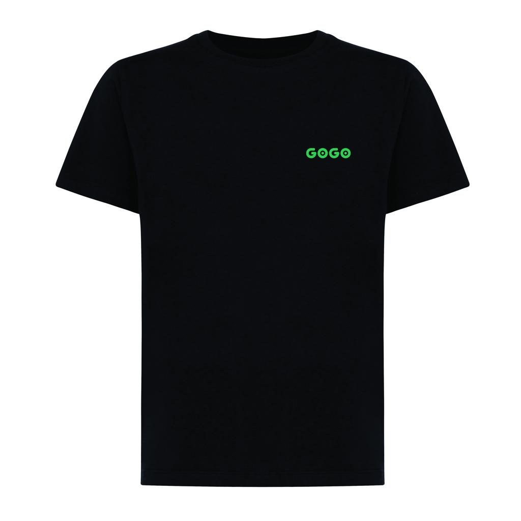 Tricou ușor pentru copii din bumbac reciclat Iqoniq Koli black 9 - 10 ani