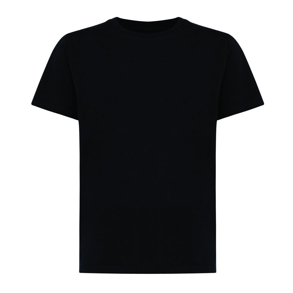 Tricou ușor pentru copii din bumbac reciclat Iqoniq Koli black 9 - 10 ani