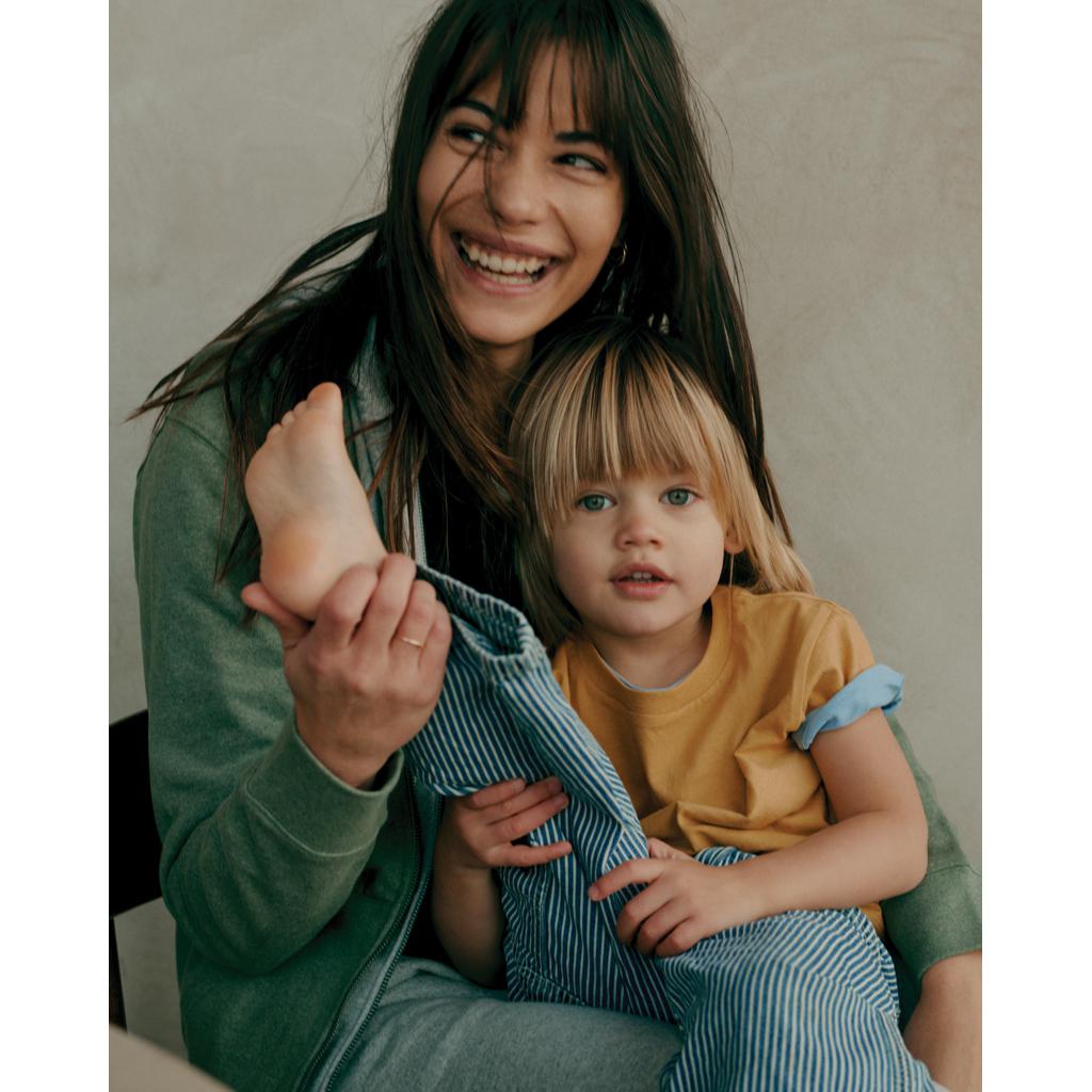 Tricou ușor pentru copii din bumbac reciclat Iqoniq Koli sky blue 5 - 6 ani