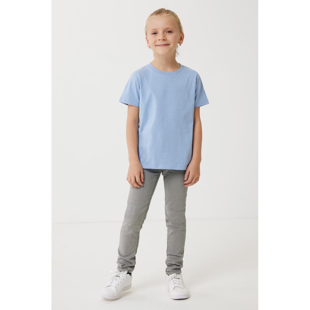 Tricou ușor pentru copii din bumbac reciclat Iqoniq Koli sky blue 5 - 6 ani