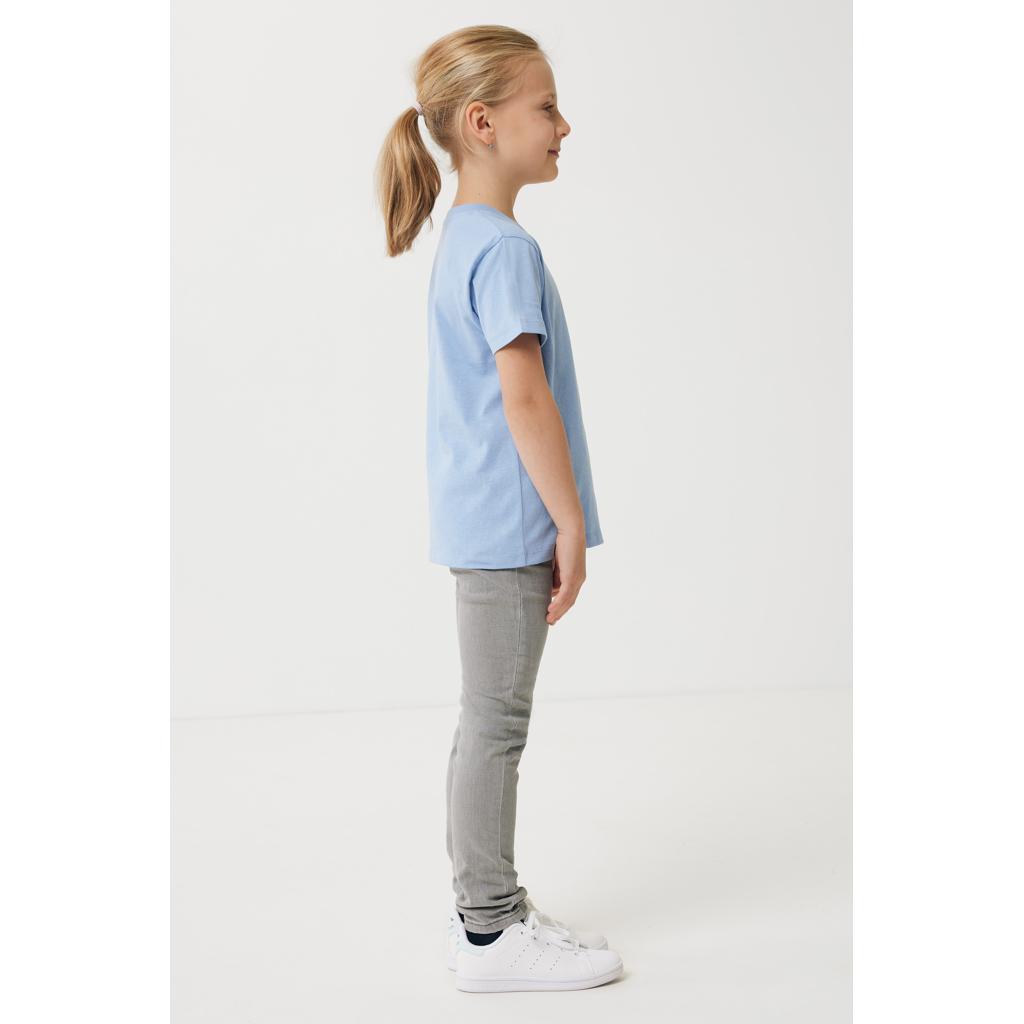 Tricou ușor pentru copii din bumbac reciclat Iqoniq Koli sky blue 5 - 6 ani