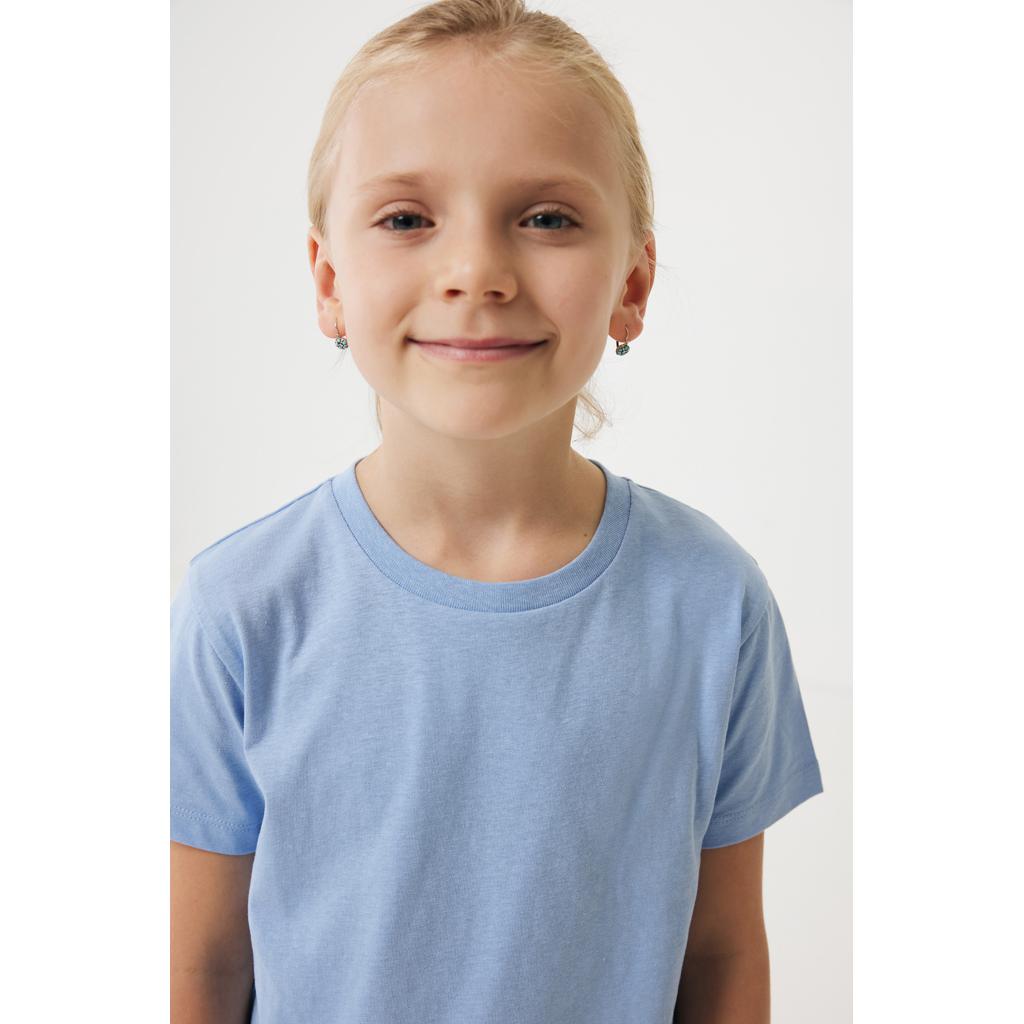 Tricou ușor pentru copii din bumbac reciclat Iqoniq Koli sky blue 5 - 6 ani