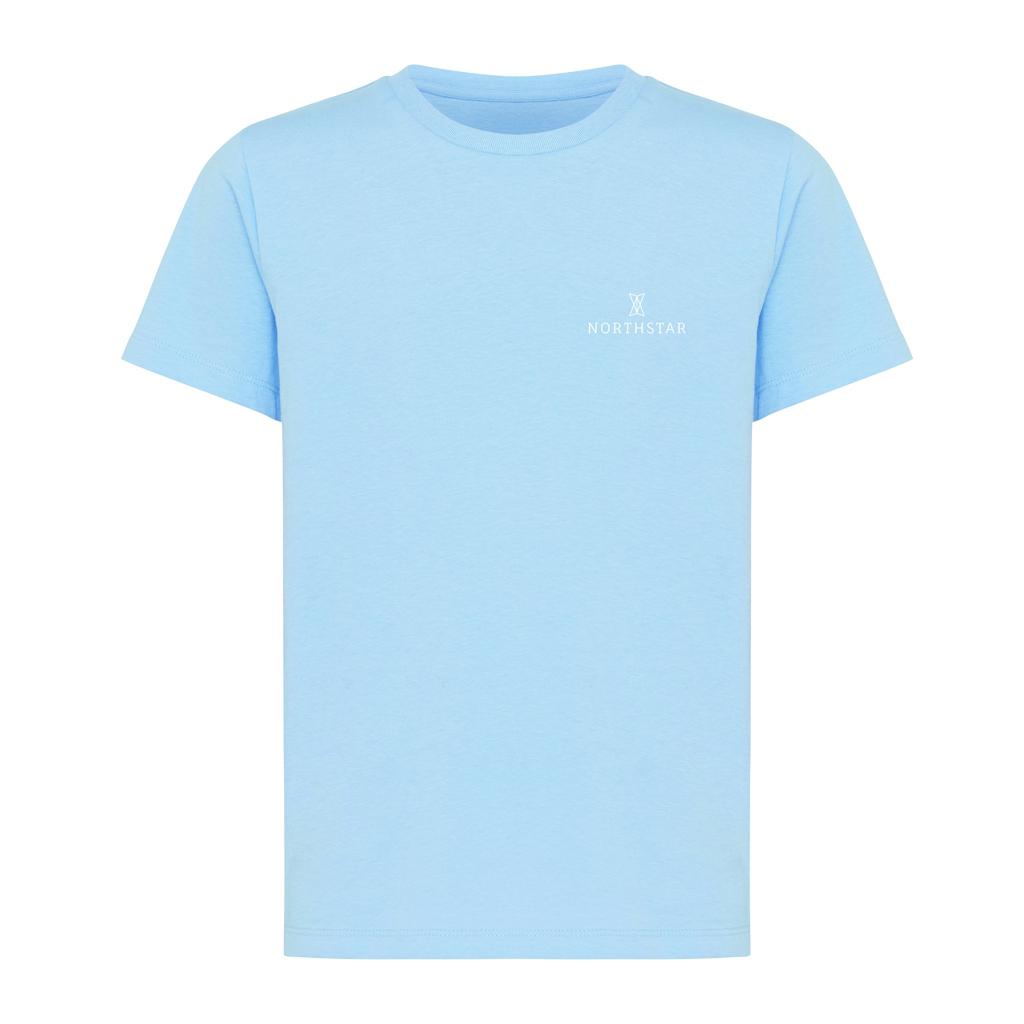 Tricou ușor pentru copii din bumbac reciclat Iqoniq Koli sky blue 5 - 6 ani
