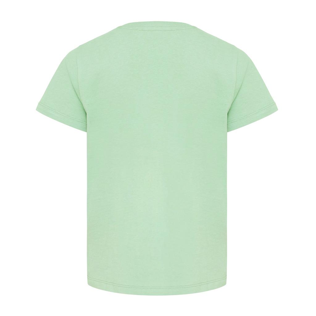 Tricou ușor pentru copii din bumbac reciclat Iqoniq Koli iceberg green 5 - 6 ani