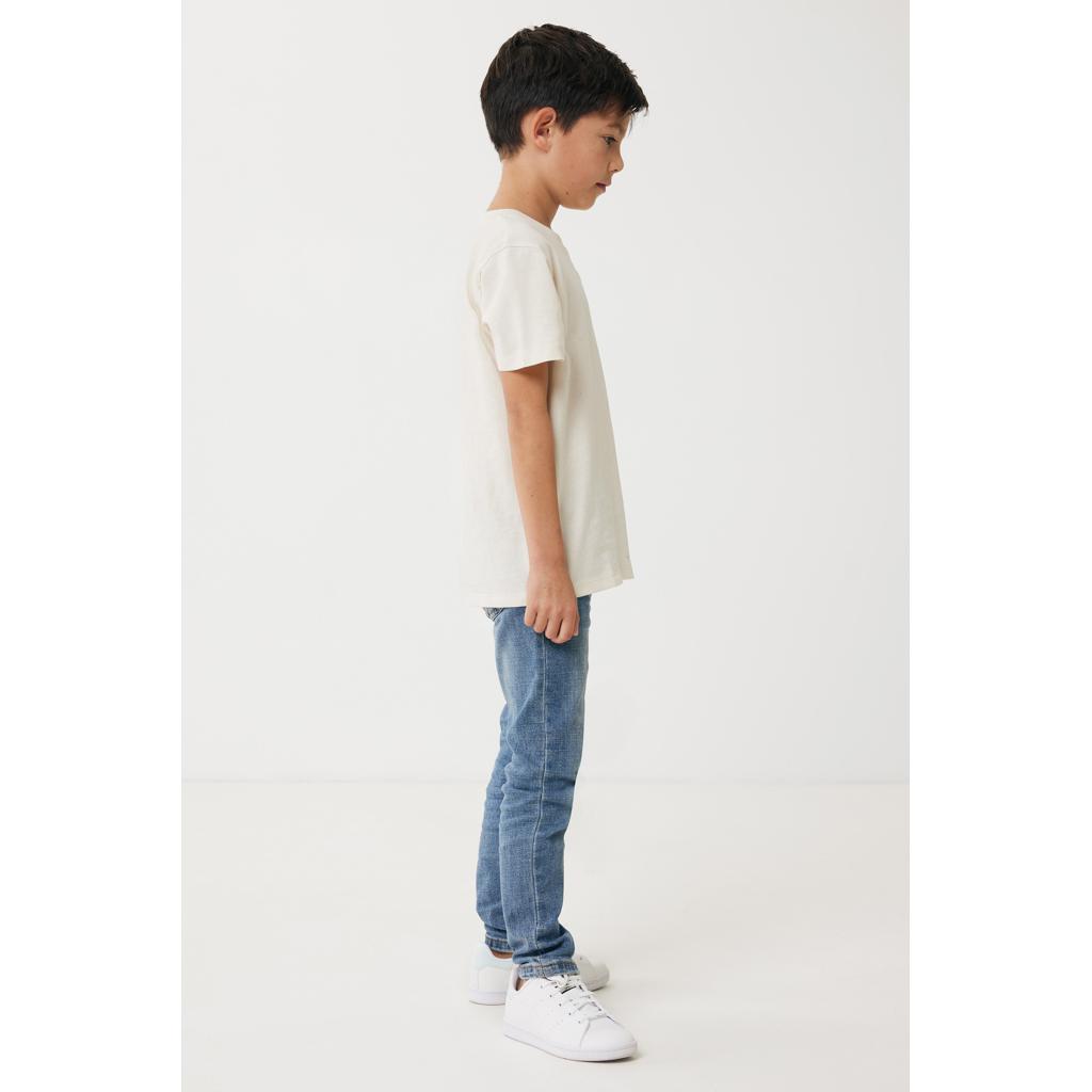Tricou ușor pentru copii din bumbac reciclat Iqoniq Koli natural raw 9 - 10 ani
