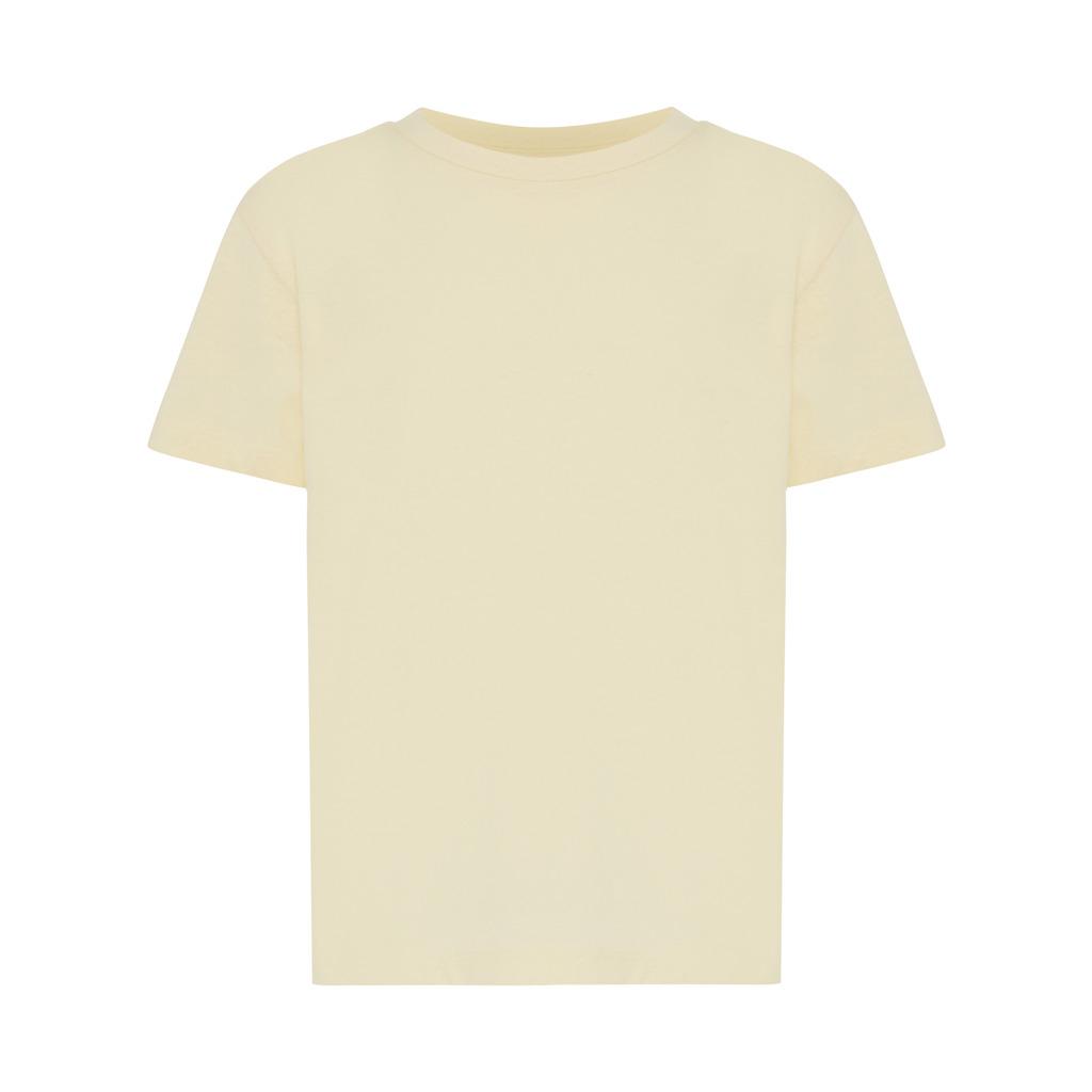 Tricou ușor pentru copii din bumbac reciclat Iqoniq Koli cream yellow 13 - 14 ani