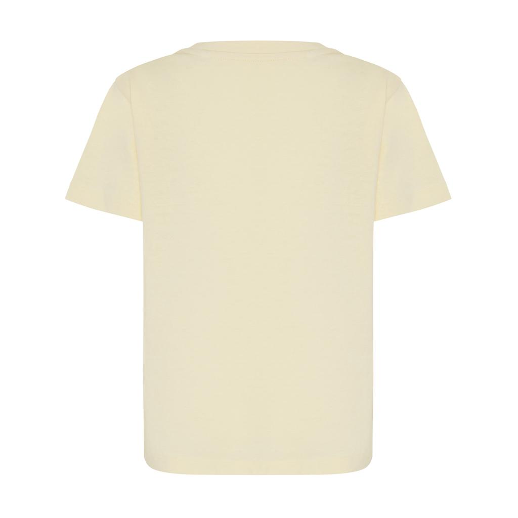 Tricou ușor pentru copii din bumbac reciclat Iqoniq Koli cream yellow 13 - 14 ani
