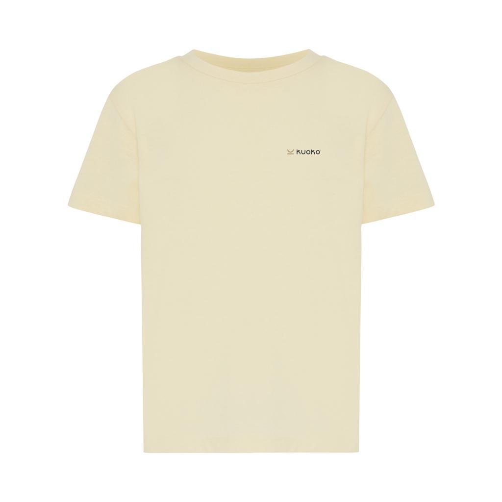 Tricou ușor pentru copii din bumbac reciclat Iqoniq Koli cream yellow 13 - 14 ani