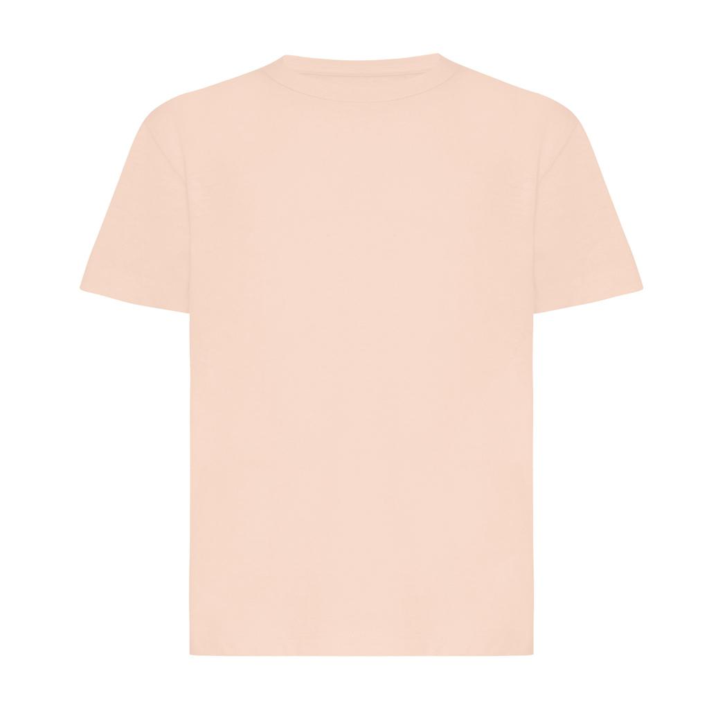 Tricou ușor pentru copii din bumbac reciclat Iqoniq Koli peach nectar 5 - 6 ani