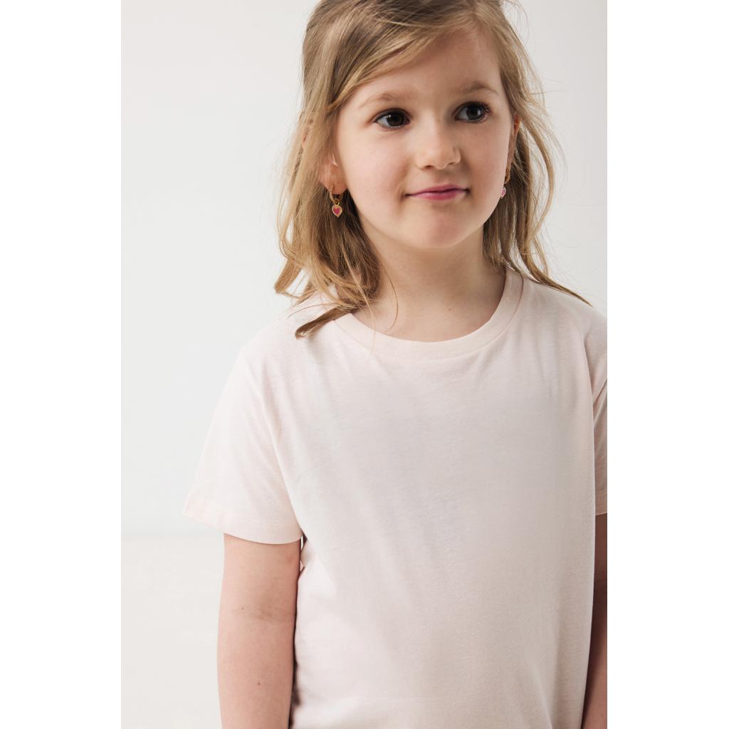 Tricou ușor pentru copii din bumbac reciclat Iqoniq Koli cloud pink 7 - 8 ani