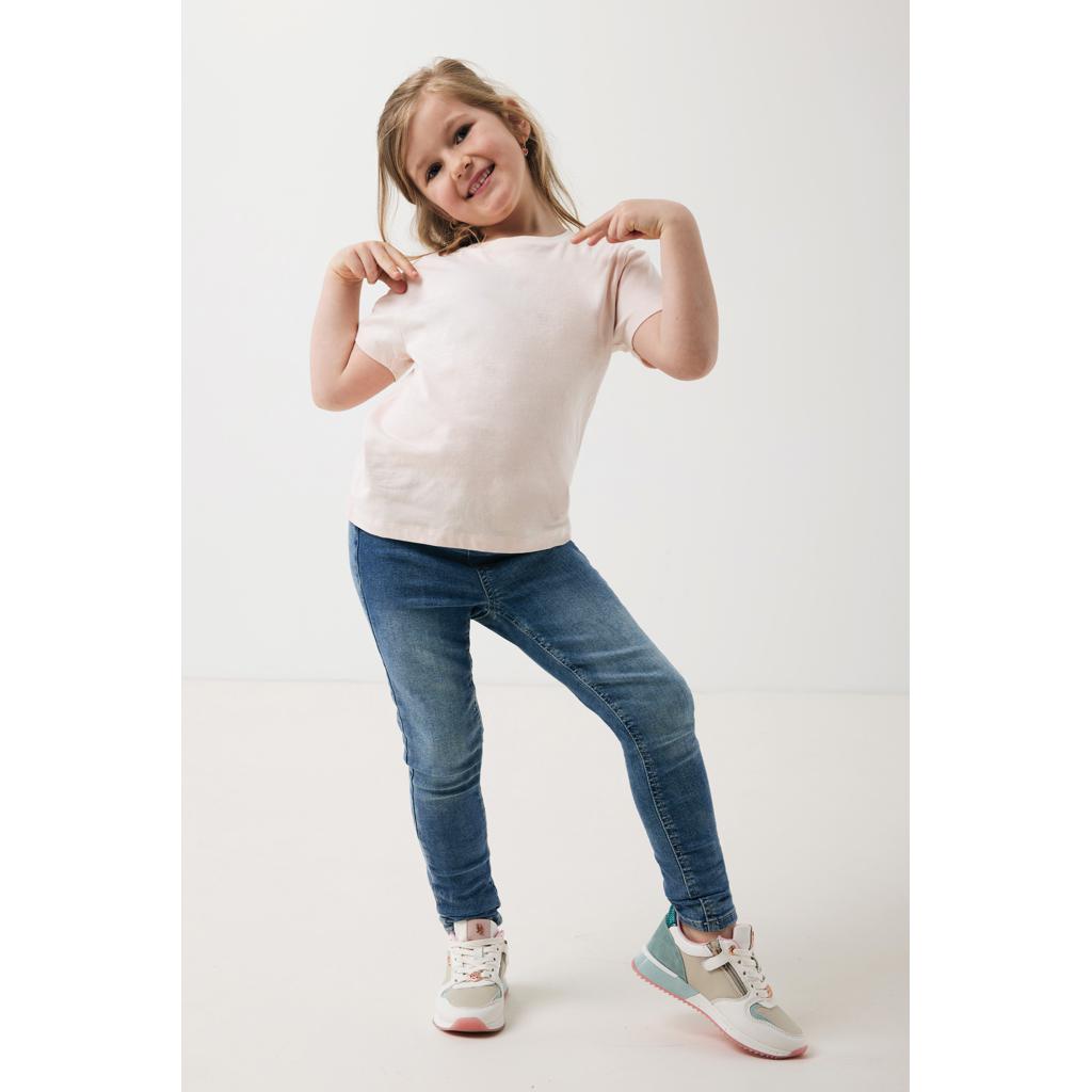 Tricou ușor pentru copii din bumbac reciclat Iqoniq Koli cloud pink 7 - 8 ani