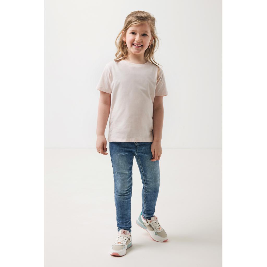 Tricou ușor pentru copii din bumbac reciclat Iqoniq Koli cloud pink 7 - 8 ani
