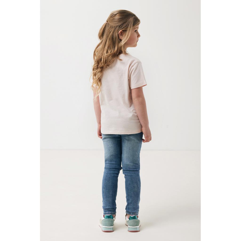 Tricou ușor pentru copii din bumbac reciclat Iqoniq Koli cloud pink 7 - 8 ani