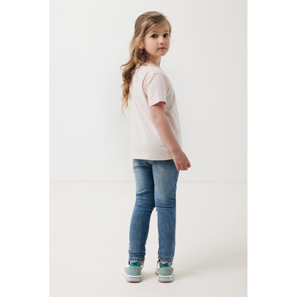 Tricou ușor pentru copii din bumbac reciclat Iqoniq Koli cloud pink 7 - 8 ani
