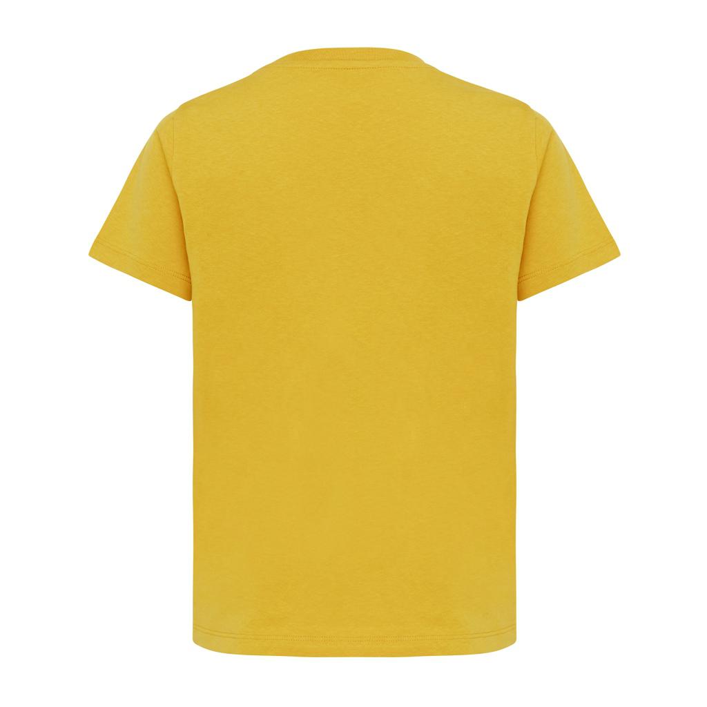 Tricou ușor pentru copii din bumbac reciclat Iqoniq Koli ochre yellow 9 - 10 ani