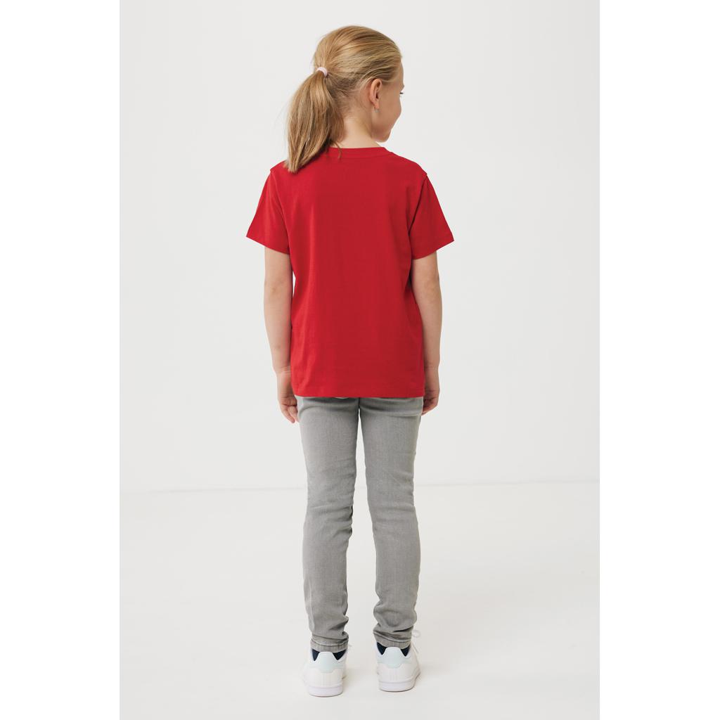 Tricou ușor pentru copii din bumbac reciclat Iqoniq Koli red 9 - 10 ani
