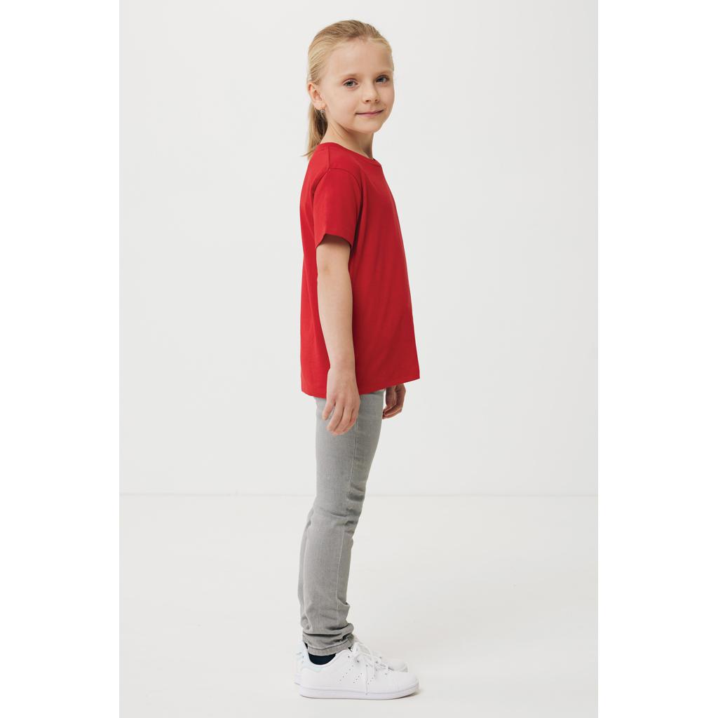 Tricou ușor pentru copii din bumbac reciclat Iqoniq Koli red 9 - 10 ani