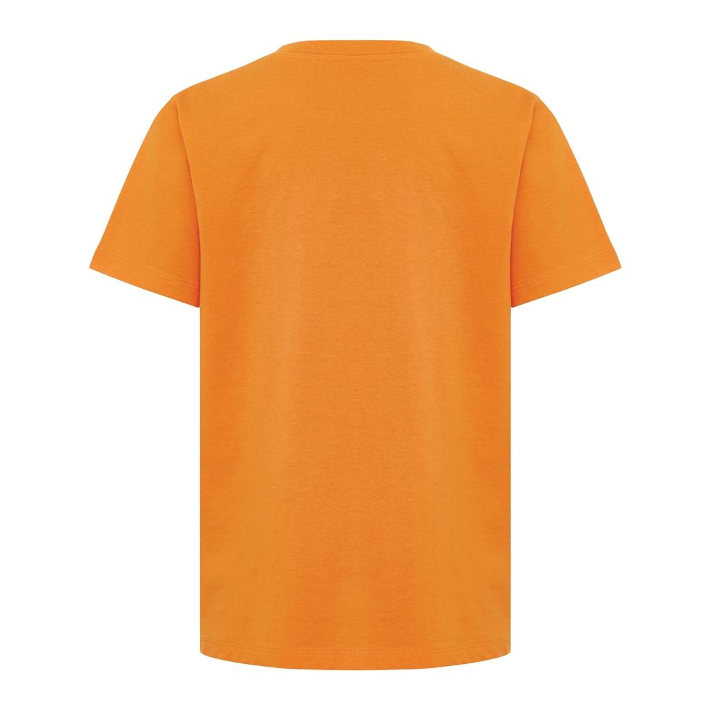 Tricou ușor pentru copii din bumbac reciclat Iqoniq Koli orange 9 - 10 ani