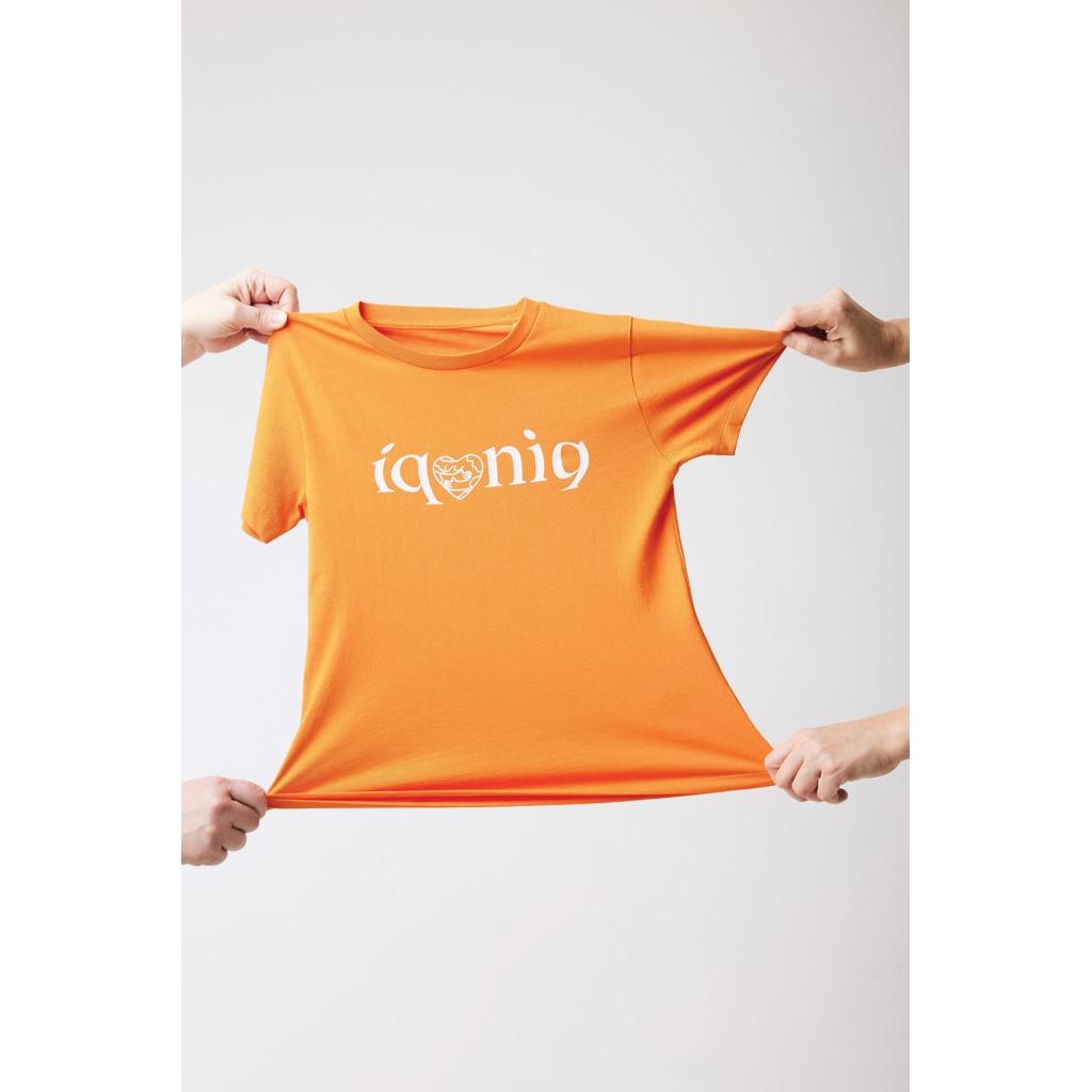 Tricou ușor pentru copii din bumbac reciclat Iqoniq Koli orange 9 - 10 ani