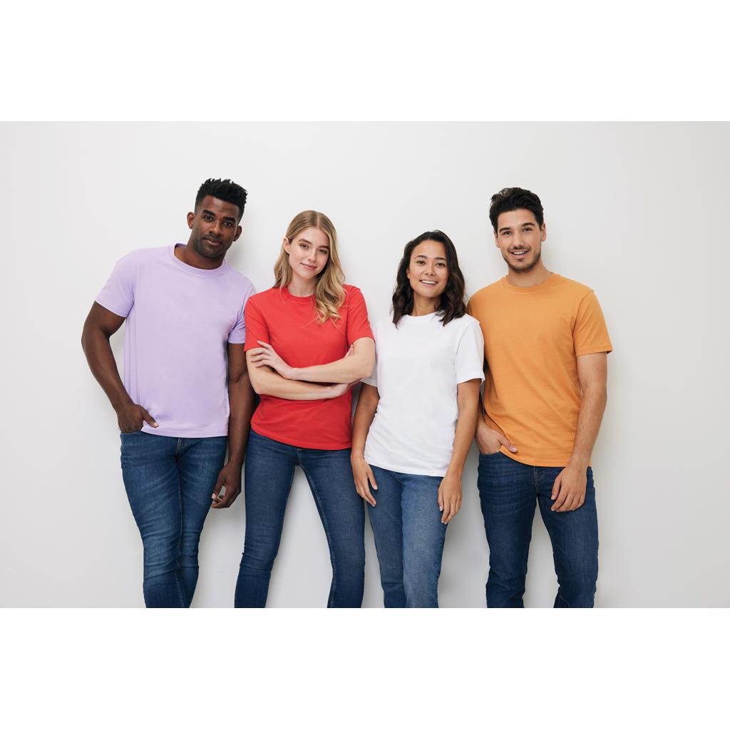 Tricou din bumbac reciclat Iqoniq Bryce sundial orange S