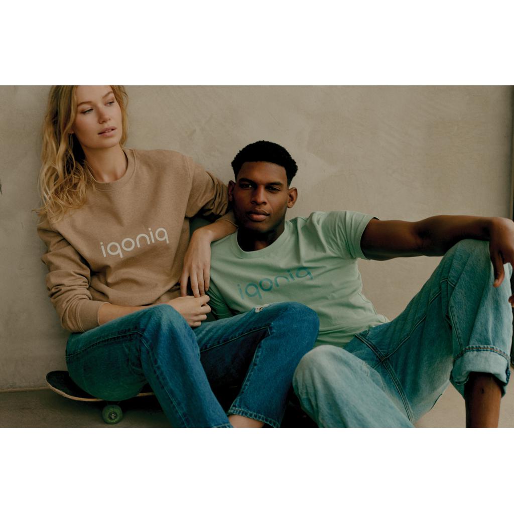 Tricou din bumbac reciclat Iqoniq Bryce iceberg green 3XL