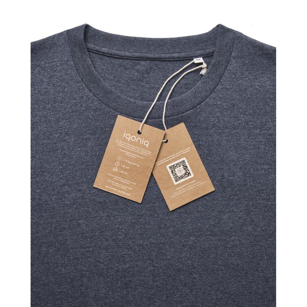 Tricou din bumbac reciclat, necolorat Iqoniq Manuel navy XL