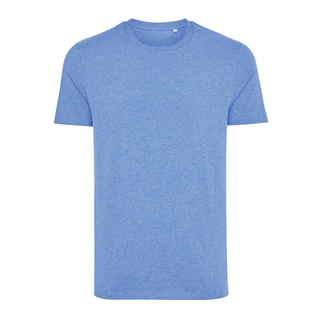 Tricou din bumbac reciclat, necolorat Iqoniq Manuel heather blue L