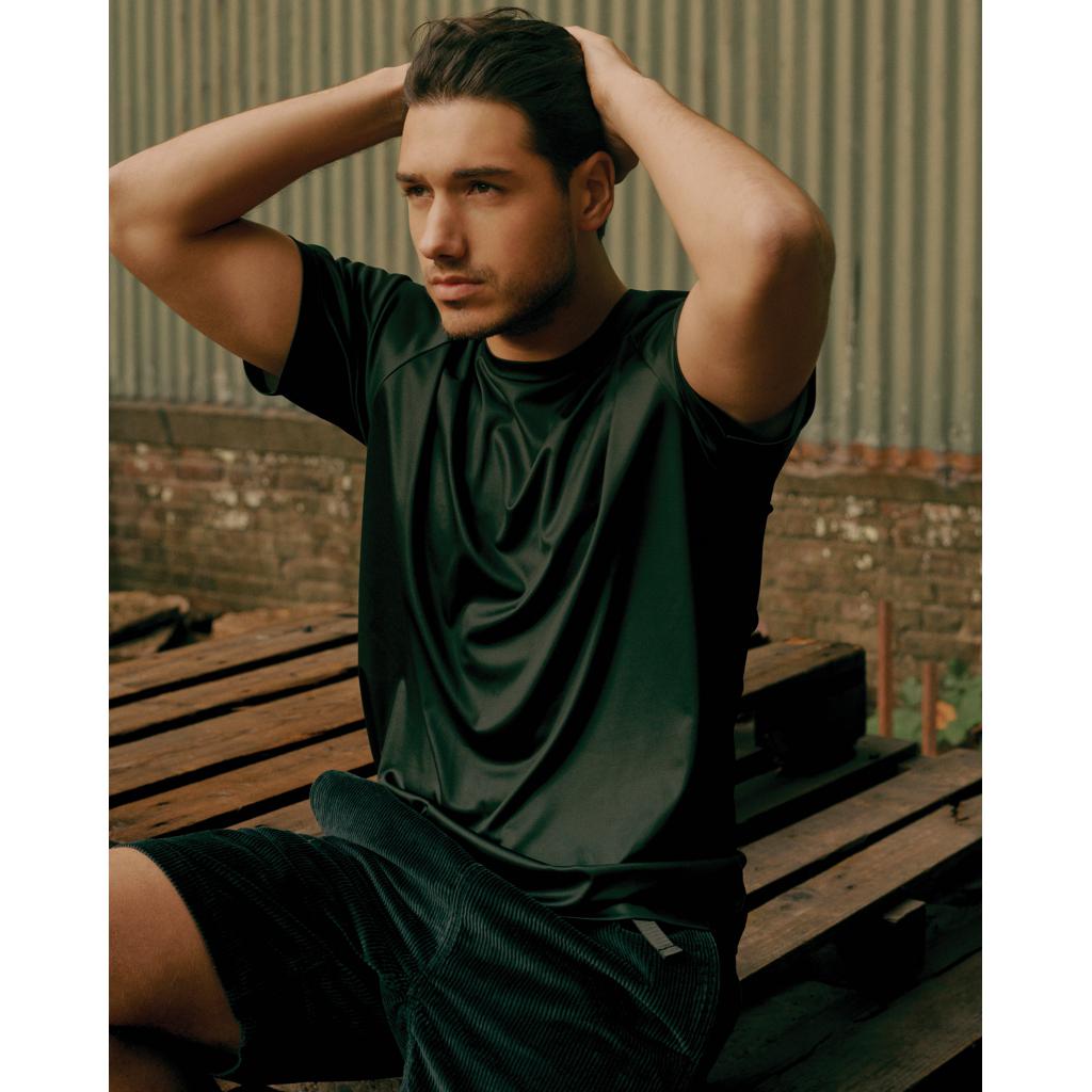 Tricou sport din poliester reciclat, cu uscare rapidă Iqoniq Tikal black XS